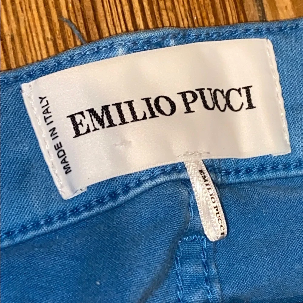 Emilio Pucci Blue Low Rise Skinny Jeans - Picture 3 of 8